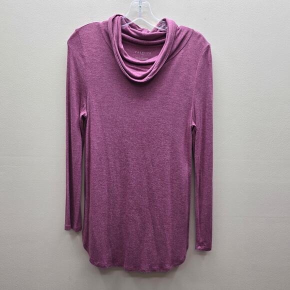 Talbots Tops - Talbots Women's Cowl Neck Tunic Top Rayon Pullover Plum Winter Size Small Cozy